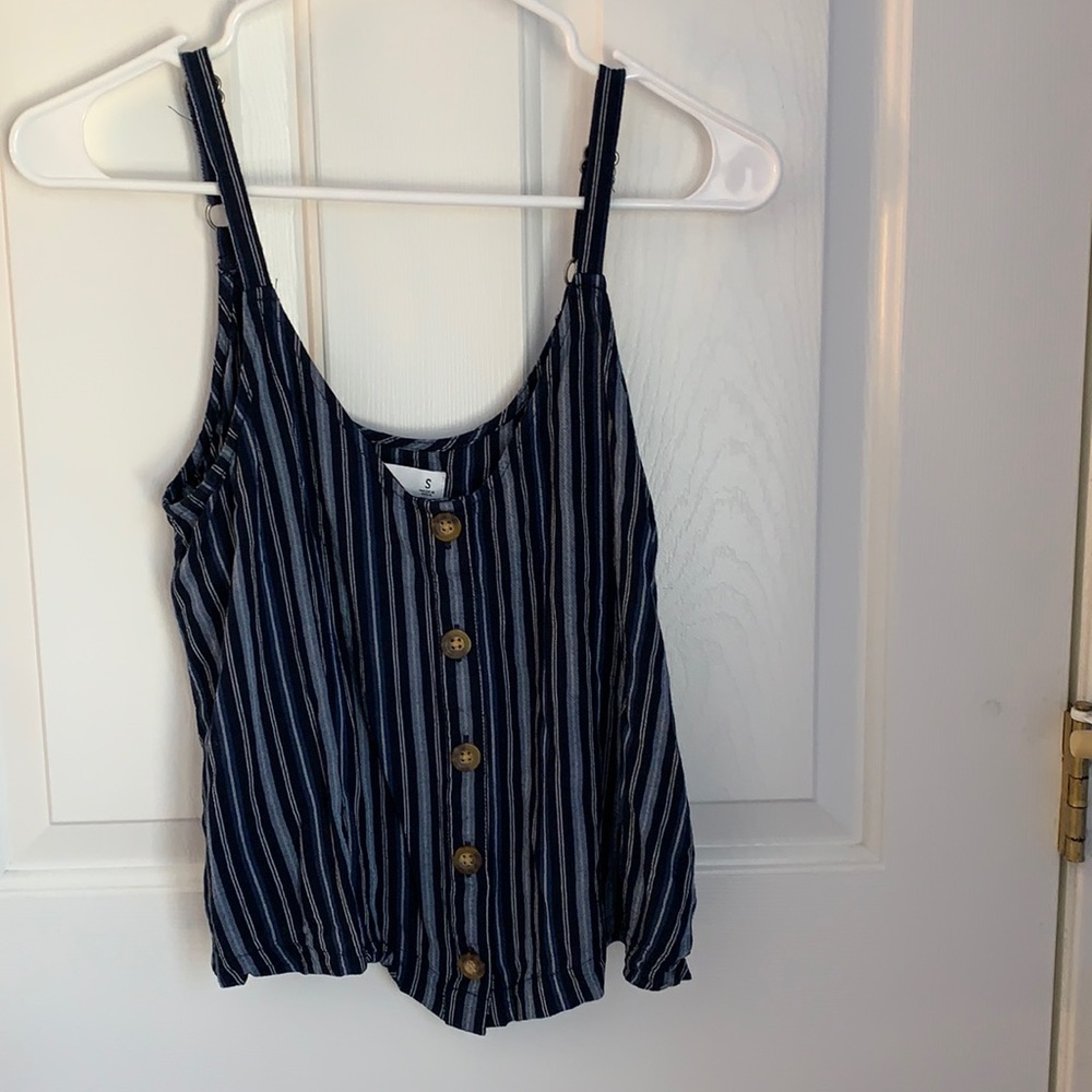 Hollister navy tank top - size S